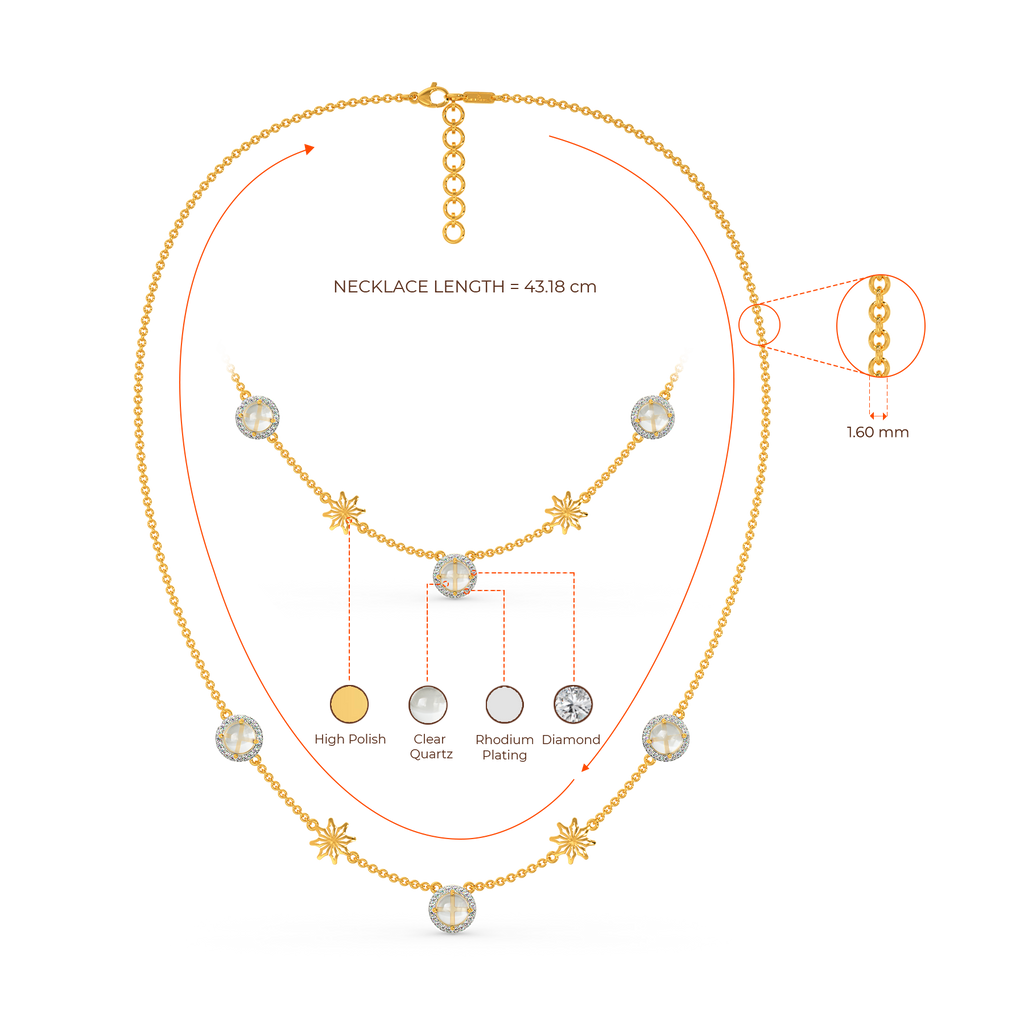 White Halo Diamond Necklaces