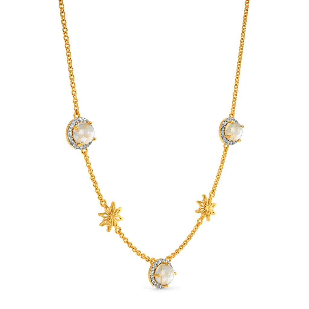 White Halo Diamond Necklaces