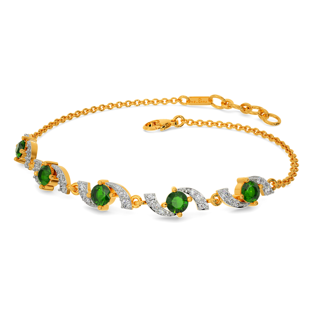 Green Essence Diamond Bracelets