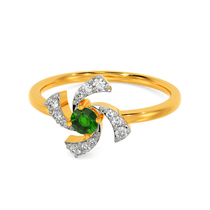Green Essence Diamond Rings