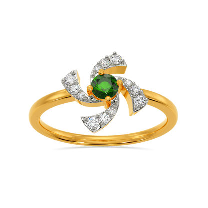 Green Essence Diamond Rings