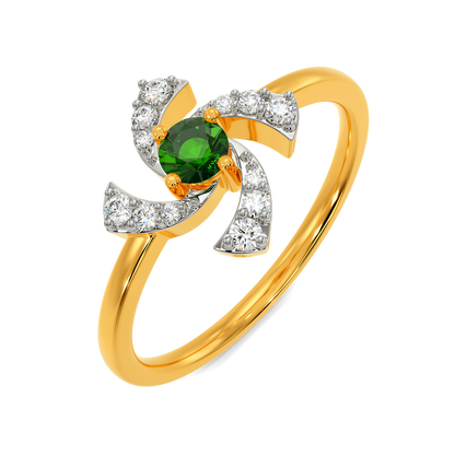 Green Essence Diamond Rings