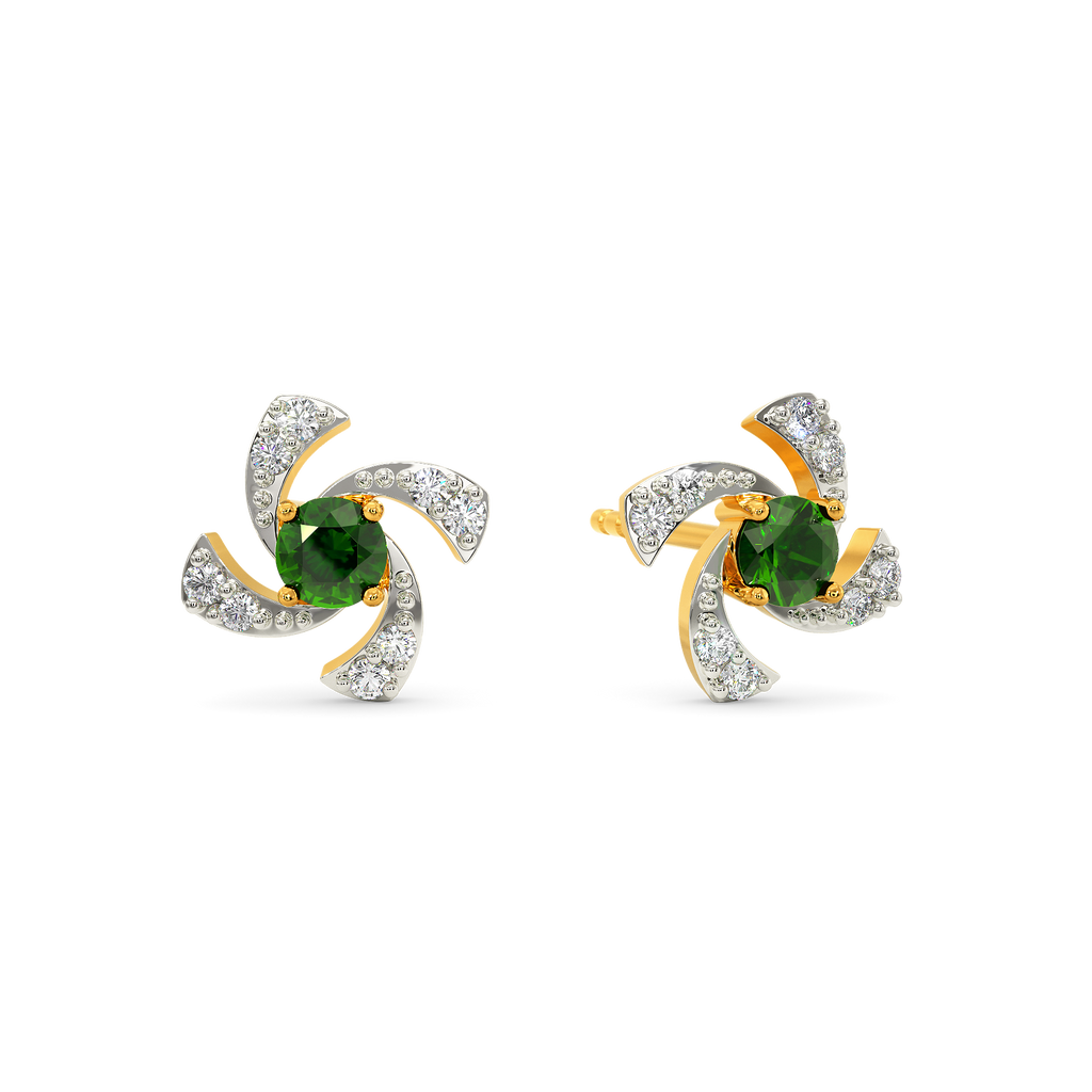 Green Essence Diamond Earrings