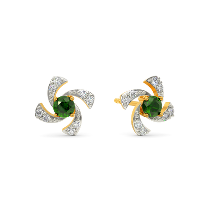 Green Essence Diamond Earrings