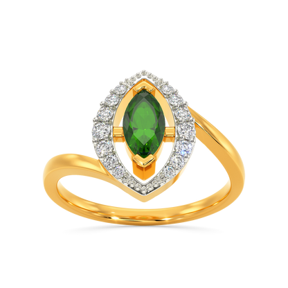 Green Bliss  Diamond Rings