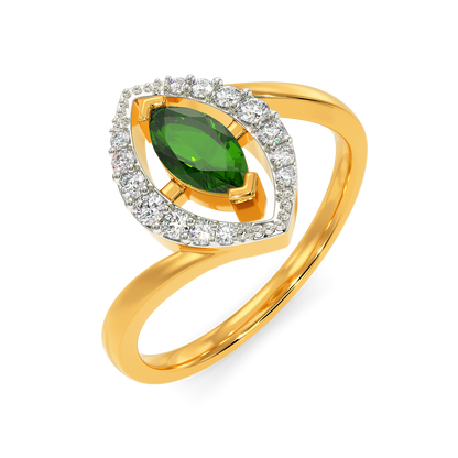 Green Bliss  Diamond Rings