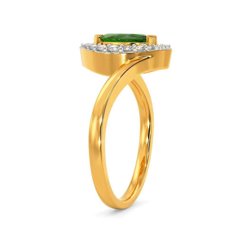 Green Bliss  Diamond Rings
