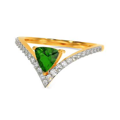 Vibin To Green Diamond Rings