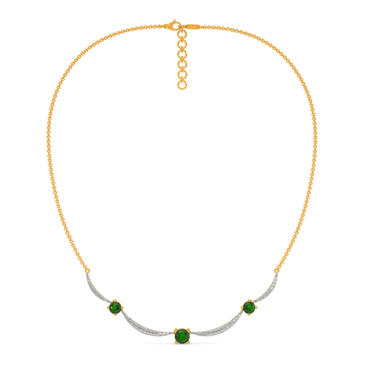 Green Symphony Diamond Necklaces