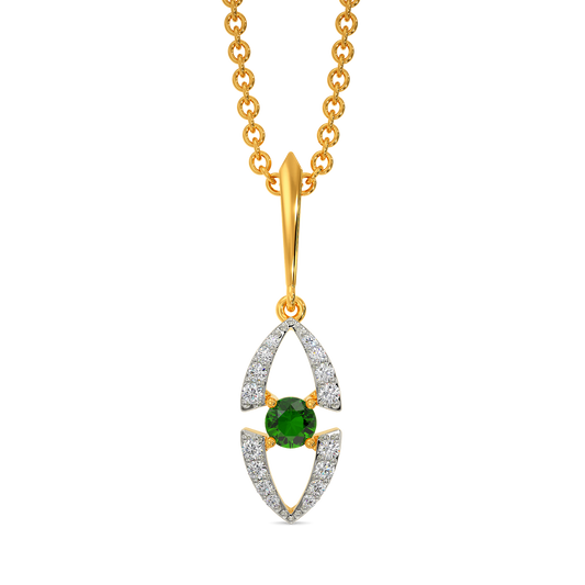 Green Symphony Diamond Pendants