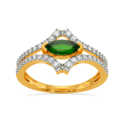 Green Vibes Only Diamond Rings