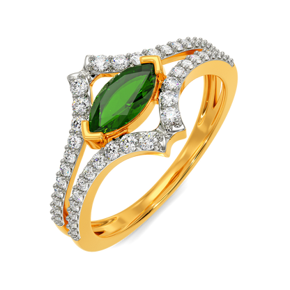 Green Vibes Only Diamond Rings