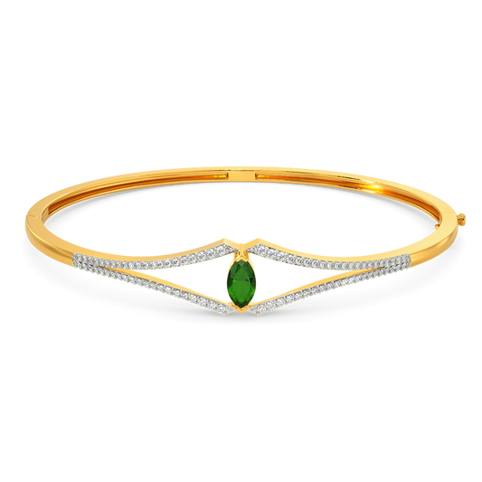 Green Vibes Only Diamond Bangles
