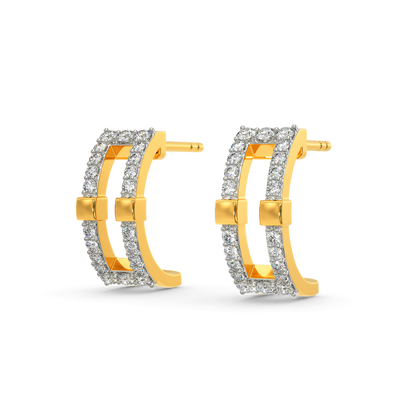 Bold Balance Diamond Earrings