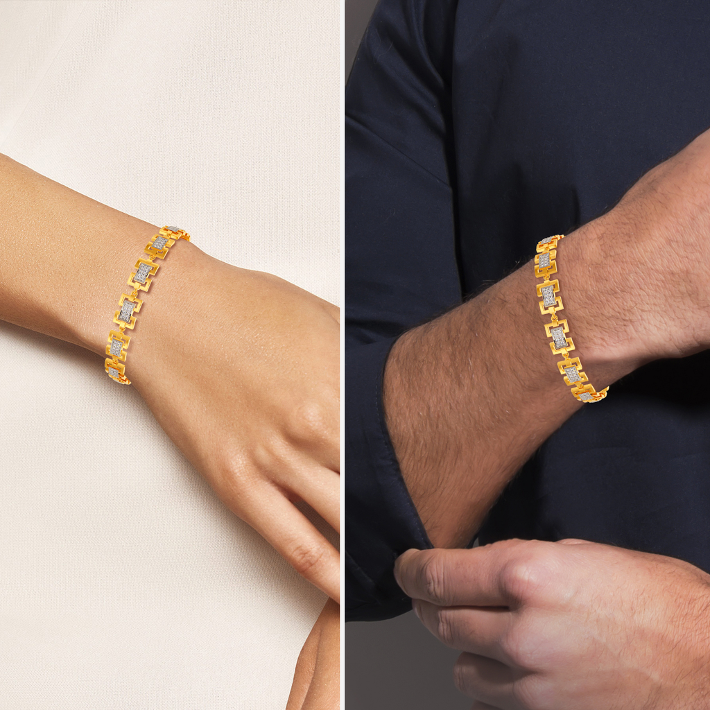 Offbeat Unity Diamond Bracelets