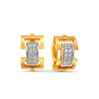 Offbeat Unity Diamond Earrings