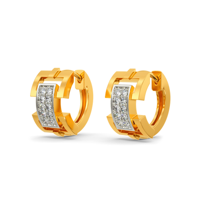 Offbeat Unity Diamond Earrings