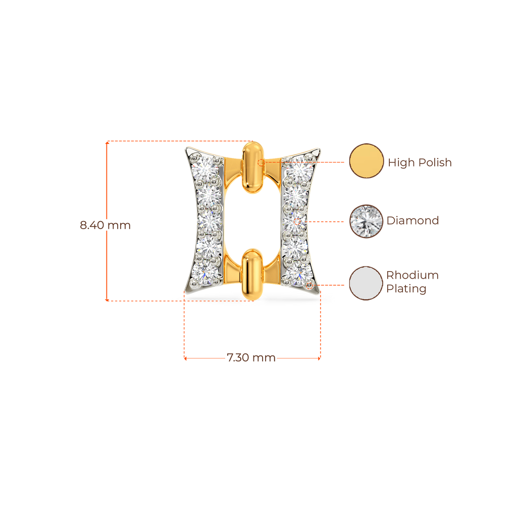 Chainsual Diamond Earrings