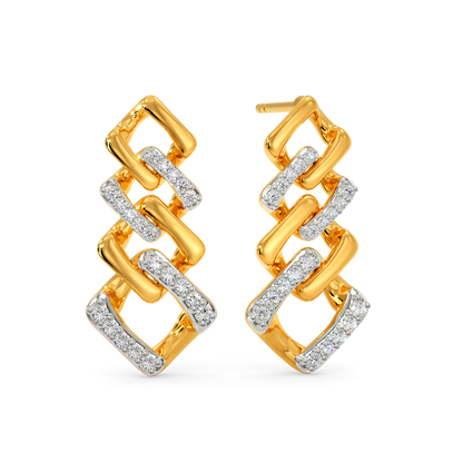 Rhomsy Chainsy Diamond Earrings