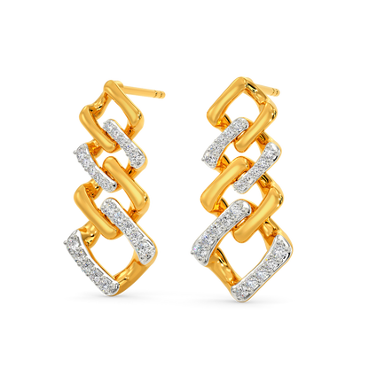 Rhomsy Chainsy Diamond Earrings