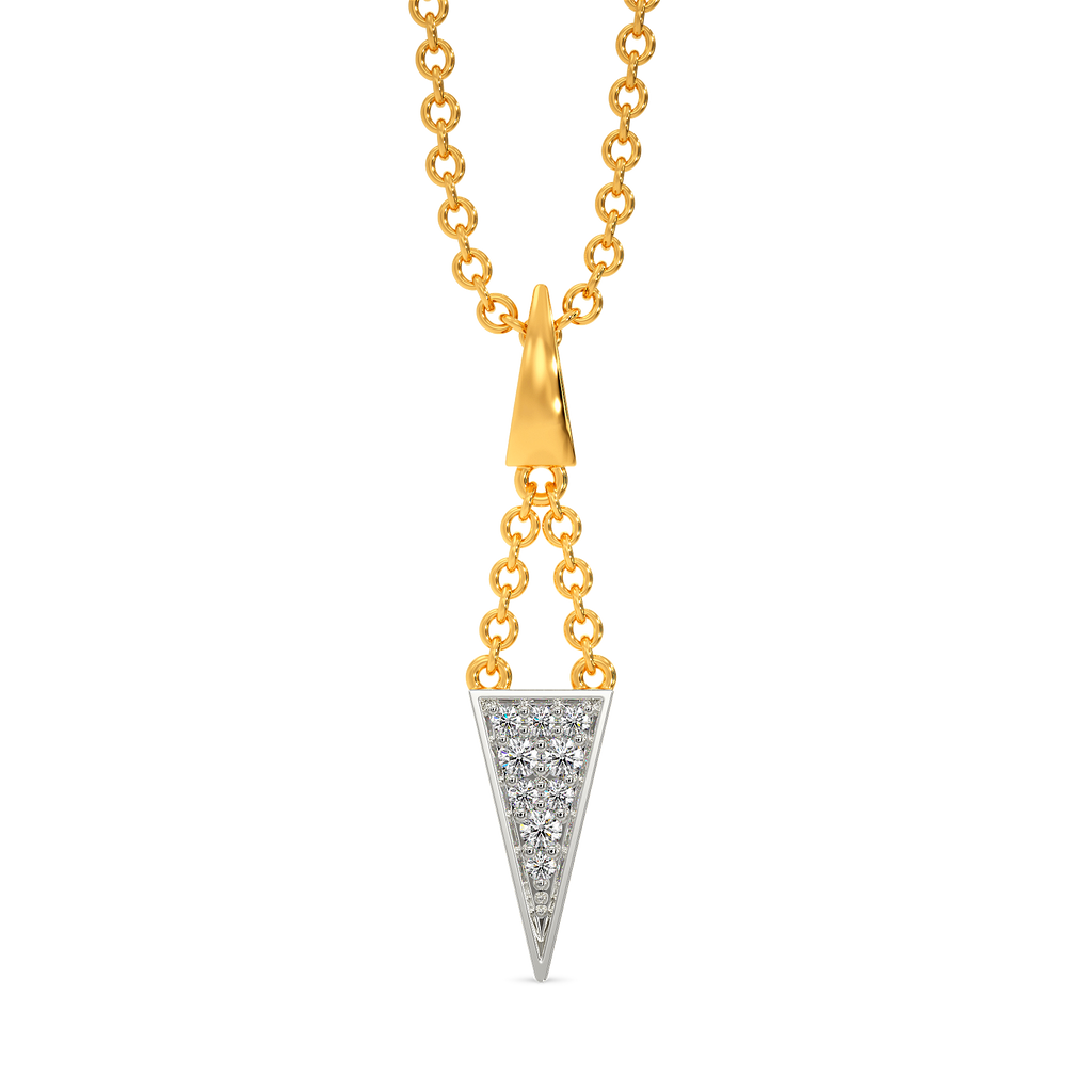 String Connection Diamond Pendants