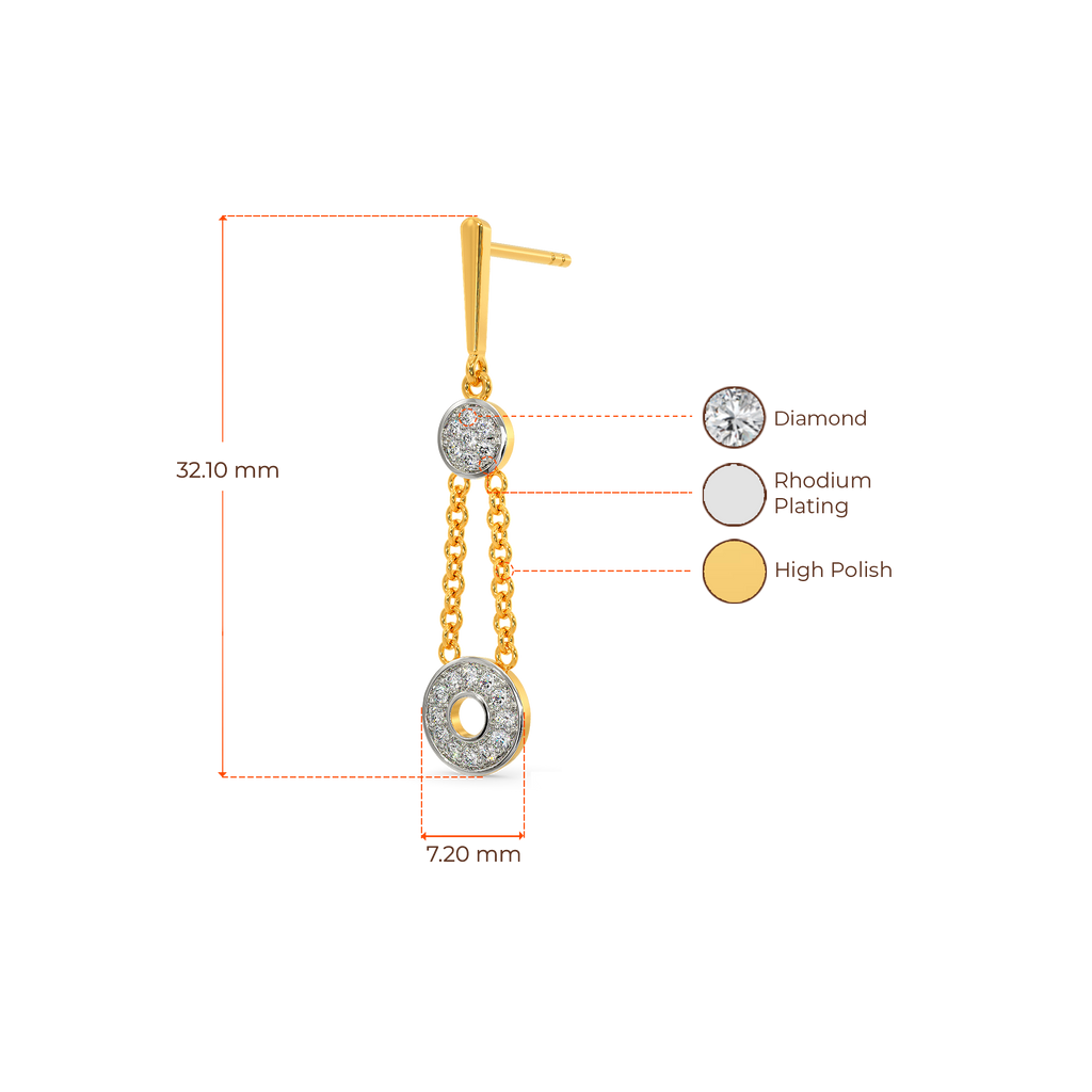 String Show Diamond Earrings