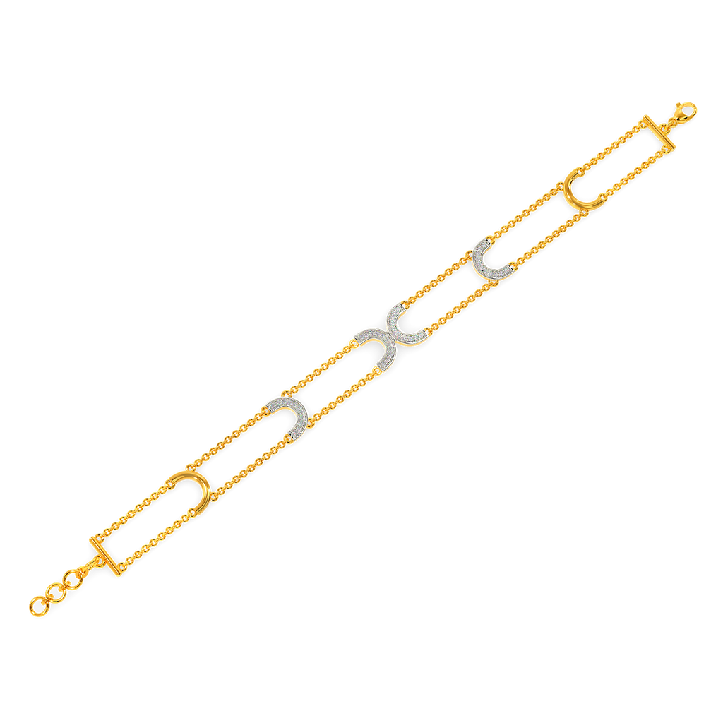 Stringed Together Diamond Bracelets