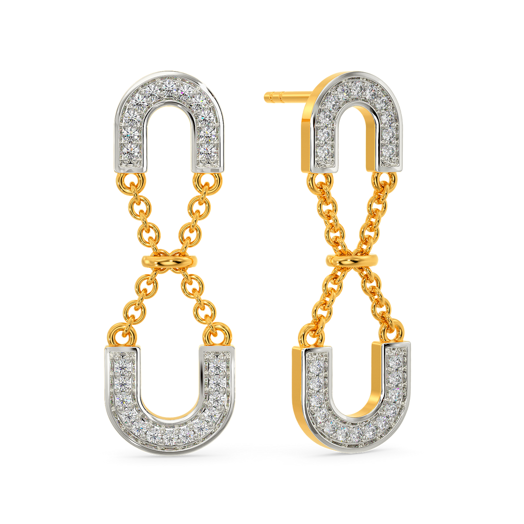 Stringed Together Diamond Earrings