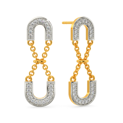 Stringed Together Diamond Earrings