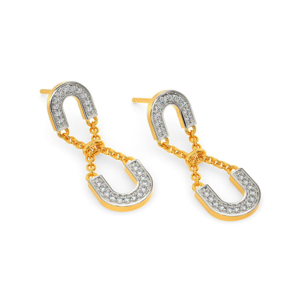 Stringed Together Diamond Earrings