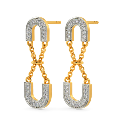 Stringed Together Diamond Earrings