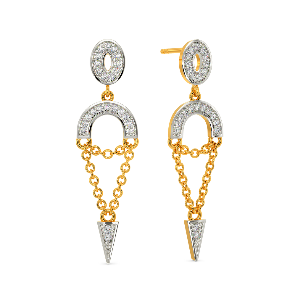 Love String Diamond Earrings