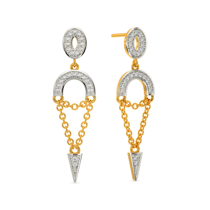 Love String Diamond Earrings