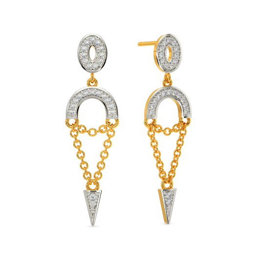 Love String Diamond Earrings