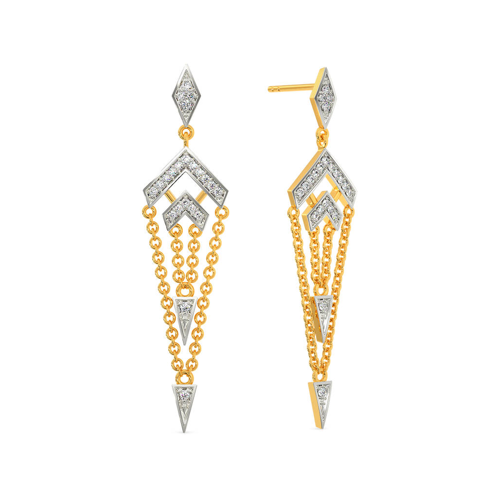 Struck A String Diamond Earrings