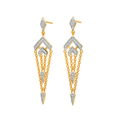 Struck A String Diamond Earrings
