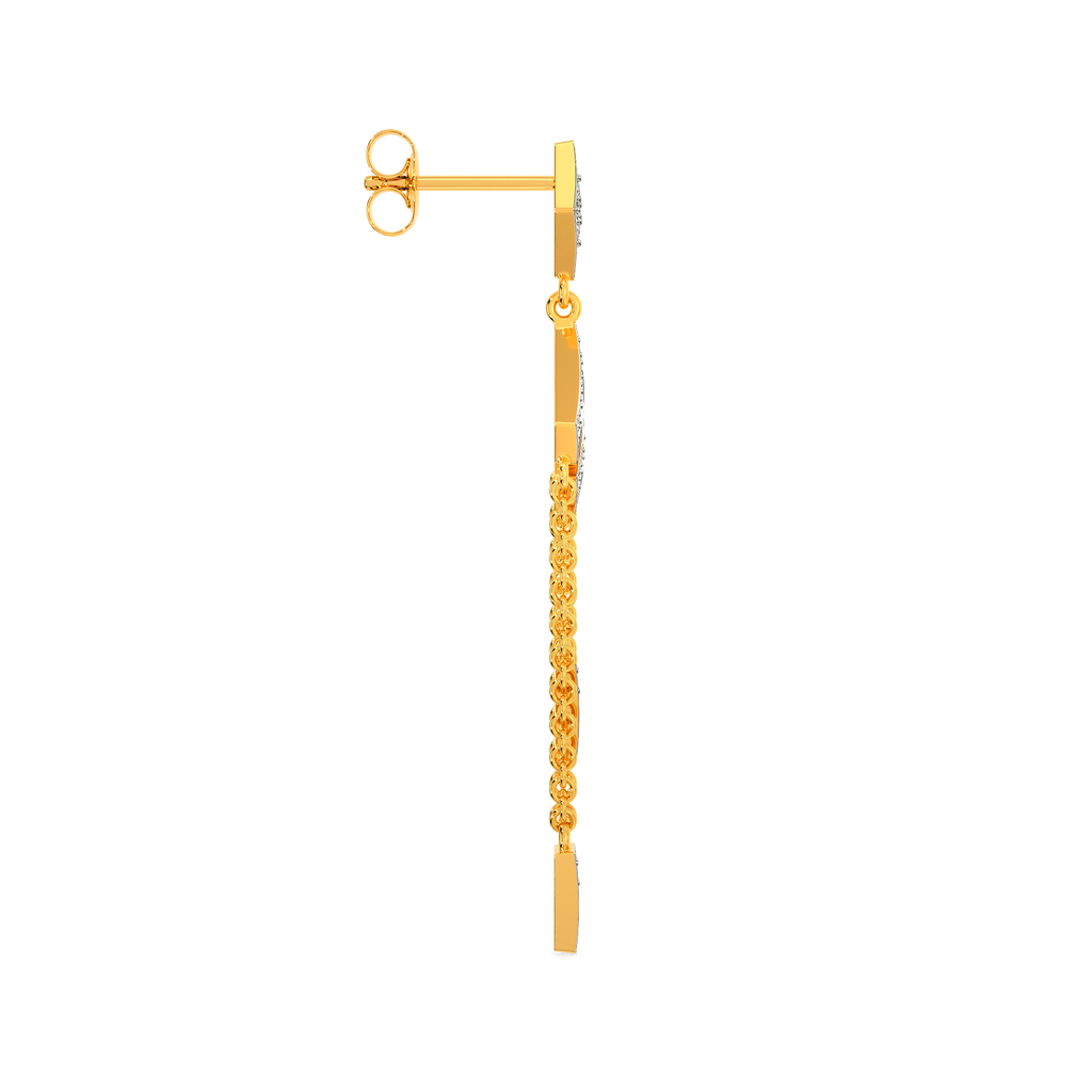 Struck A String Diamond Earrings