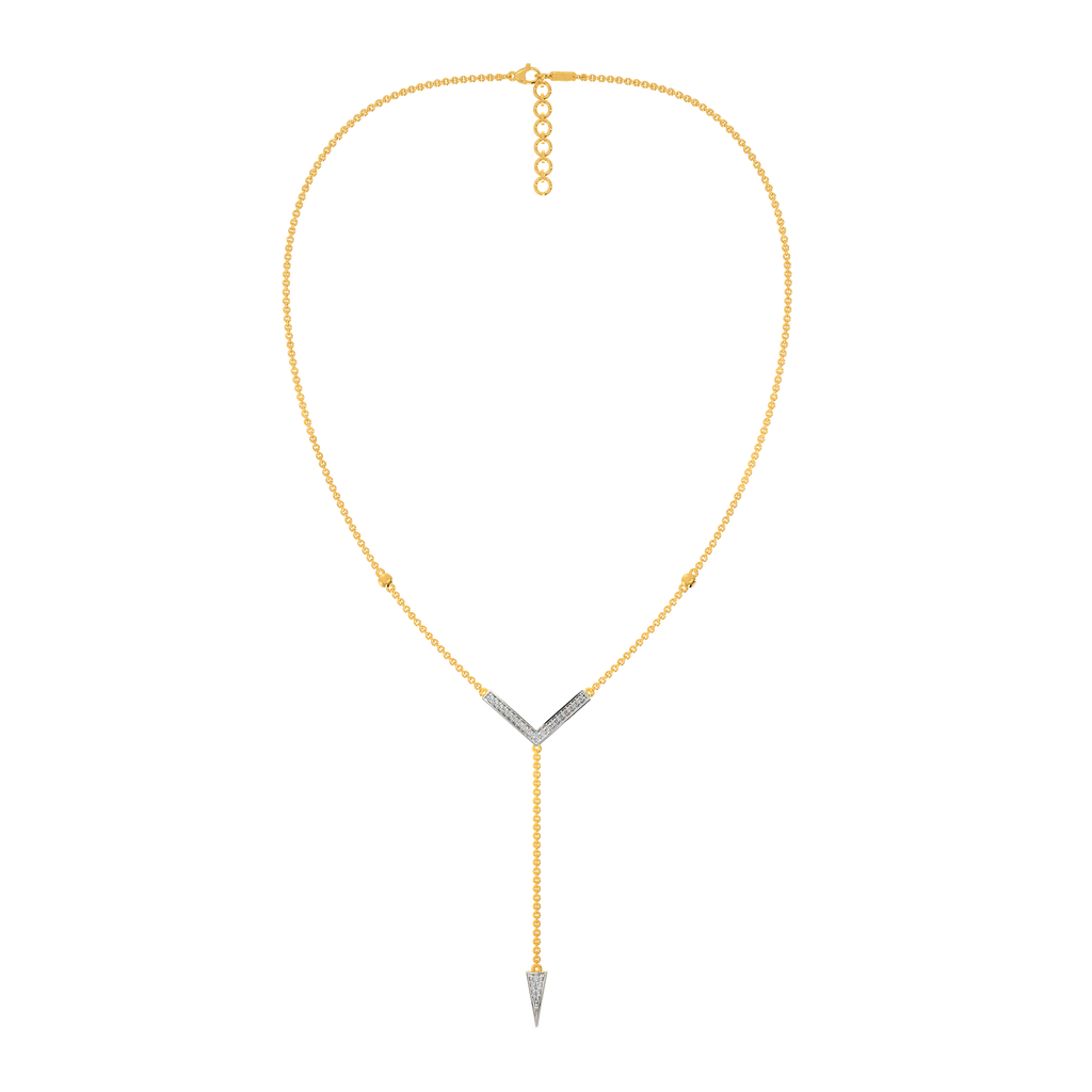 Struck A String Diamond Necklaces