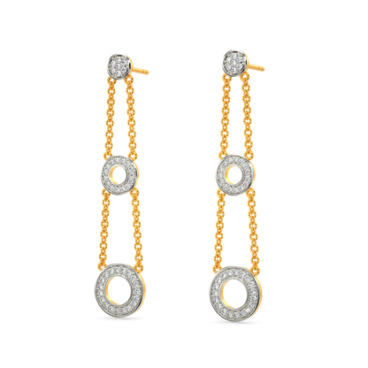 Crazy String Love Diamond Earrings