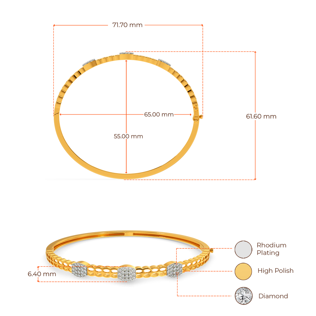 Knitted Drama Diamond Bangles