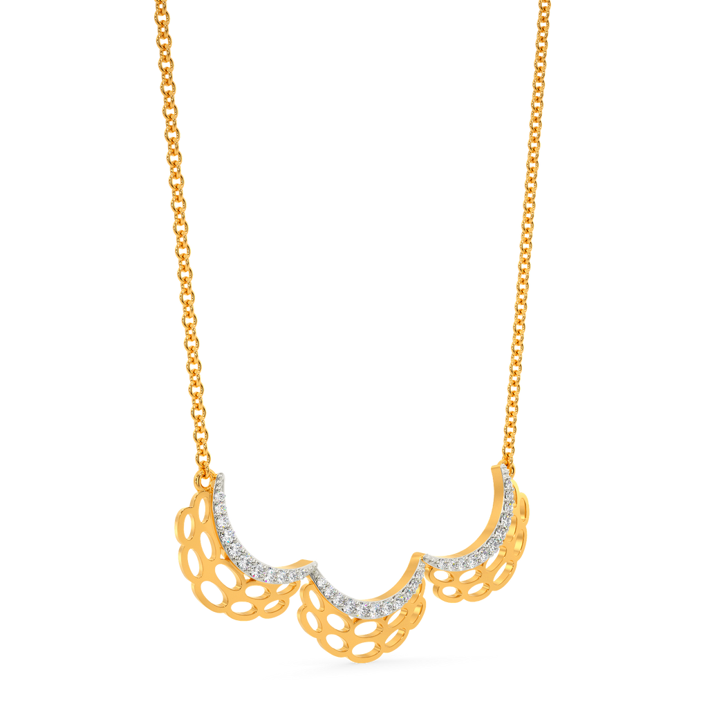 Knitted Drama Diamond Necklaces