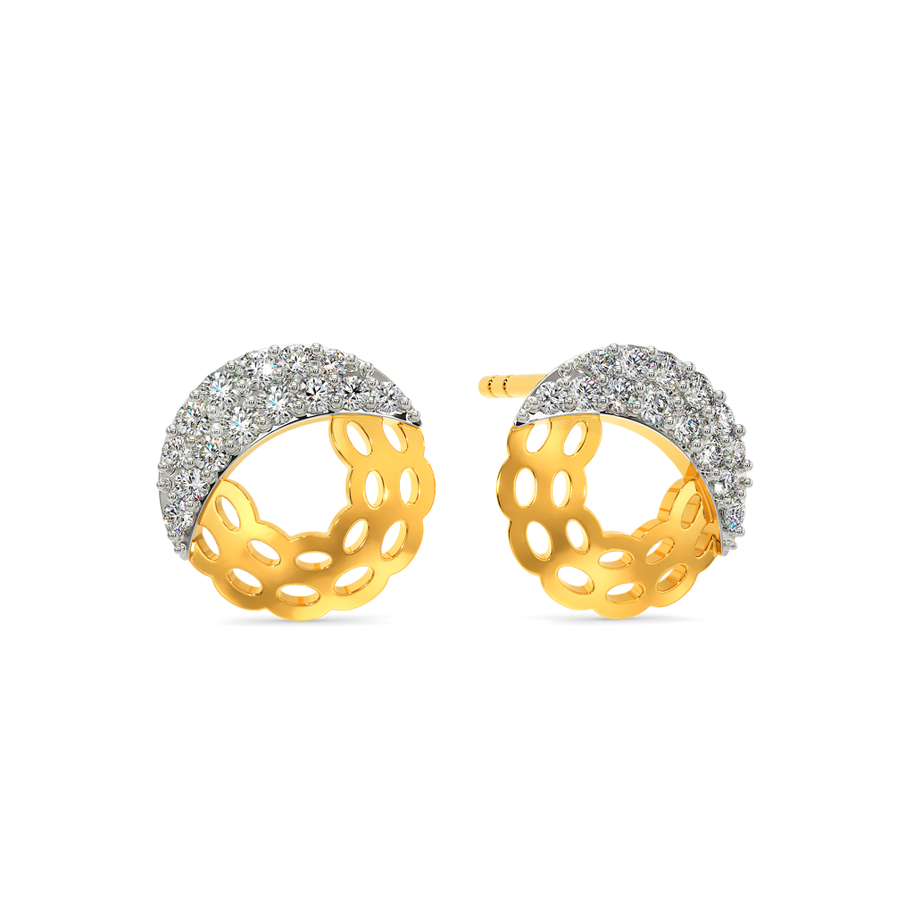 Knitted Drama Diamond Earrings