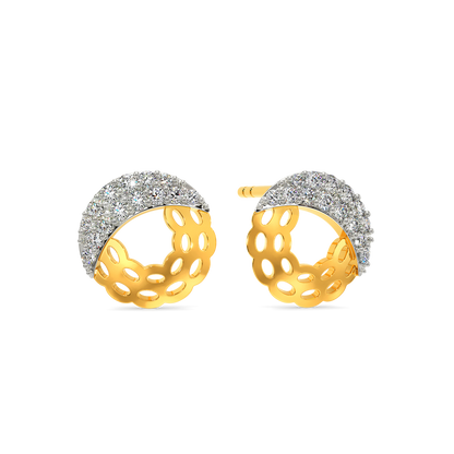 Knitted Drama Diamond Earrings