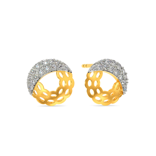 Knitted Drama Diamond Earrings