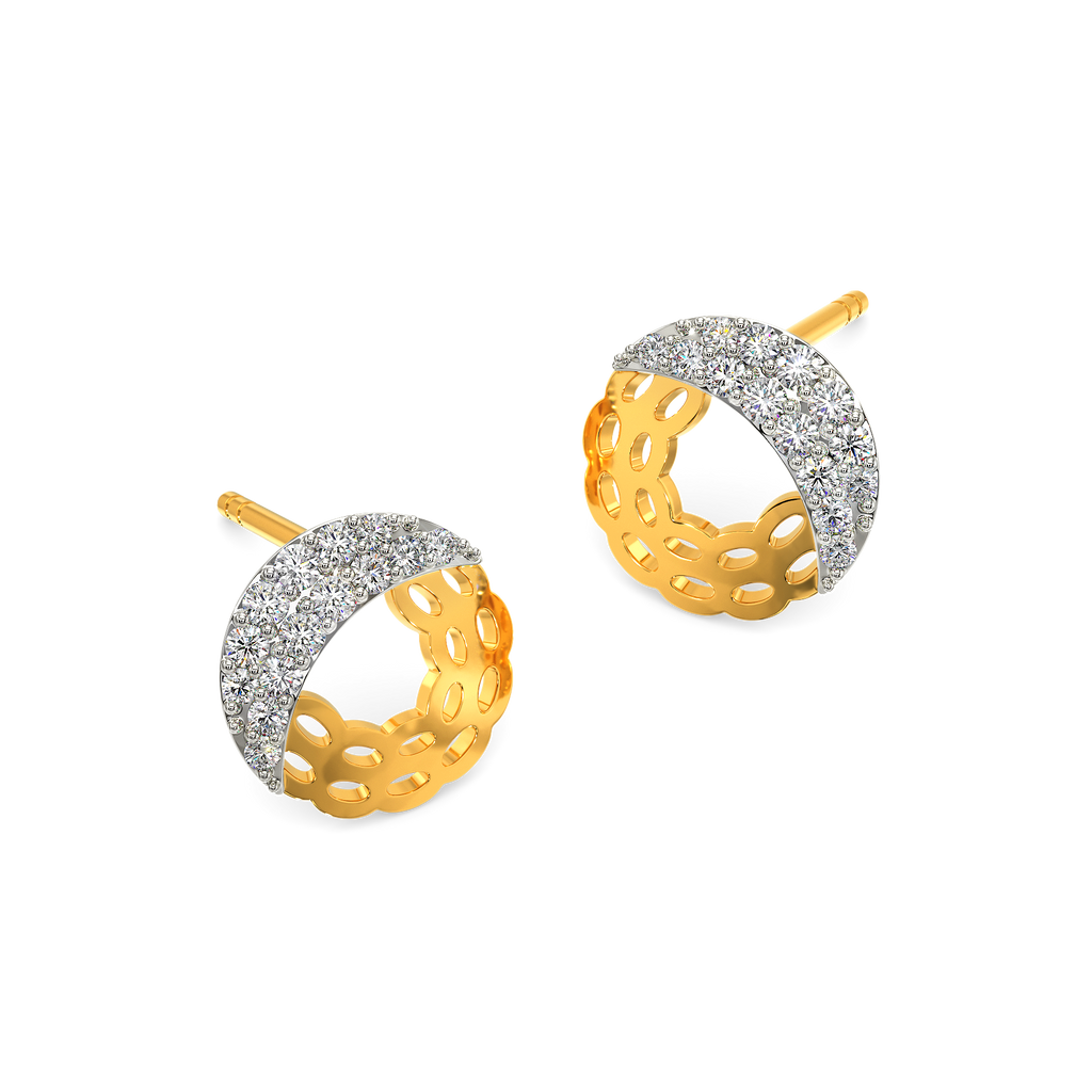Knitted Drama Diamond Earrings