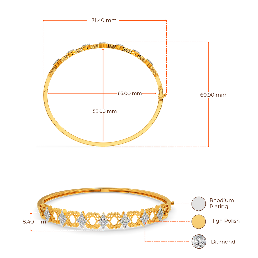 Very Knitly Diamond Bangles