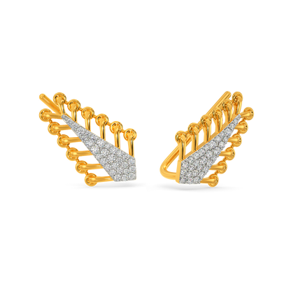 Knot Tied Diamond Earrings