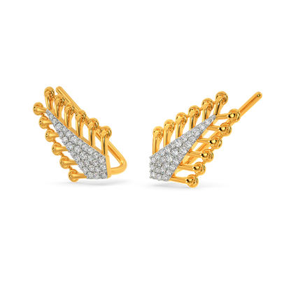 Knot Tied Diamond Earrings