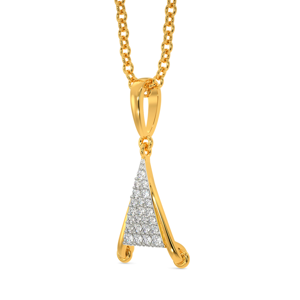 Knot Tied Diamond Pendants