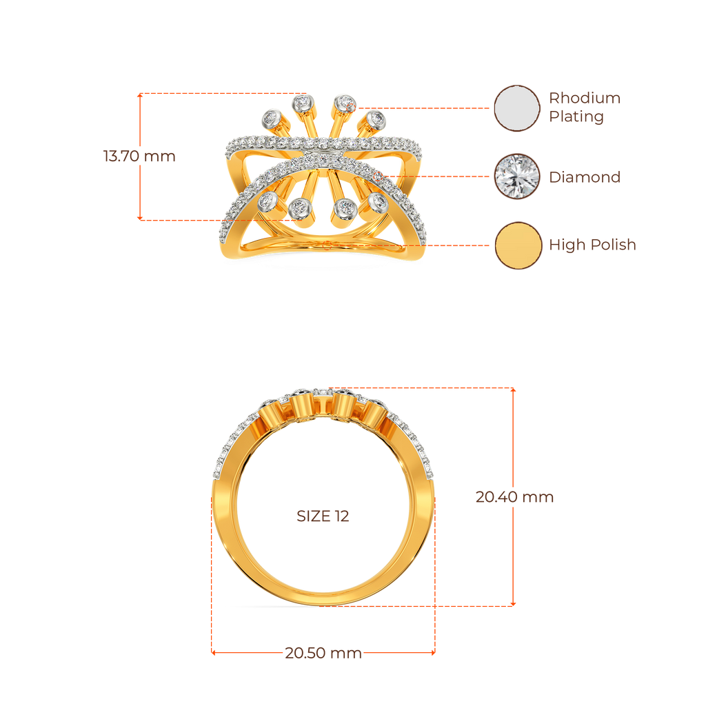 Lacy Shim  Diamond Rings